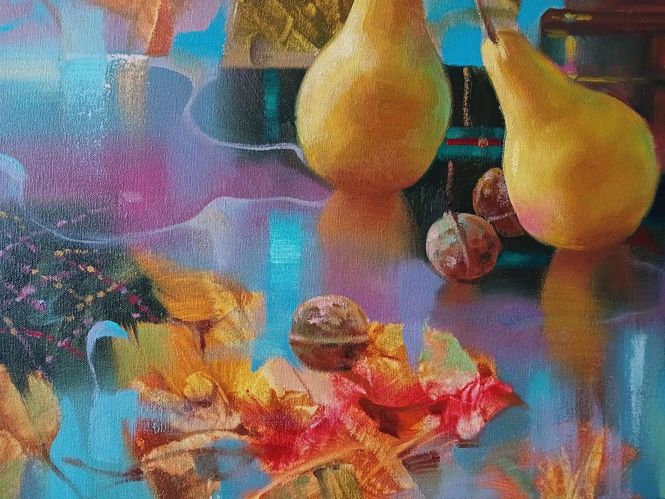 Abstract oil painting Autumn still life Anatoly Tarabanov