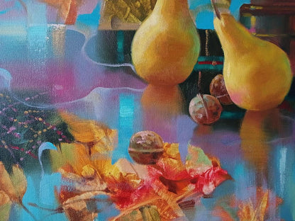 Abstract oil painting Autumn still life Anatoly Tarabanov