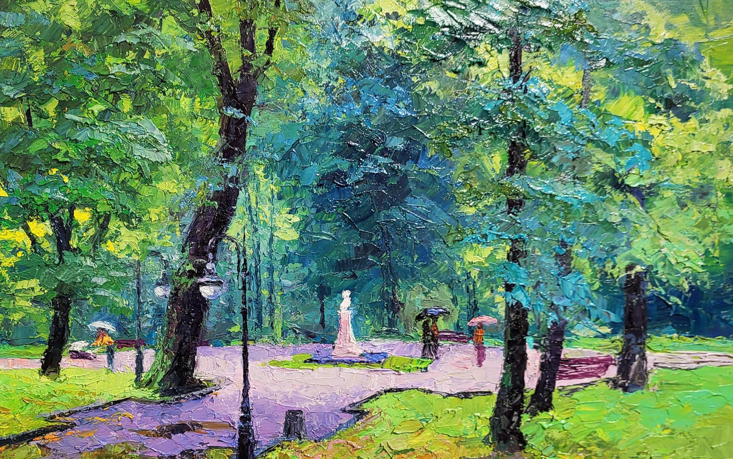 Oil painting City park Boris Serdyuk