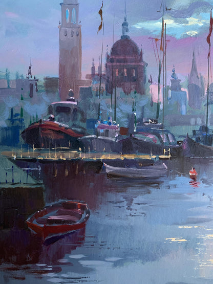 OIl painting Romantic sailing Yuriy Suprunchuk