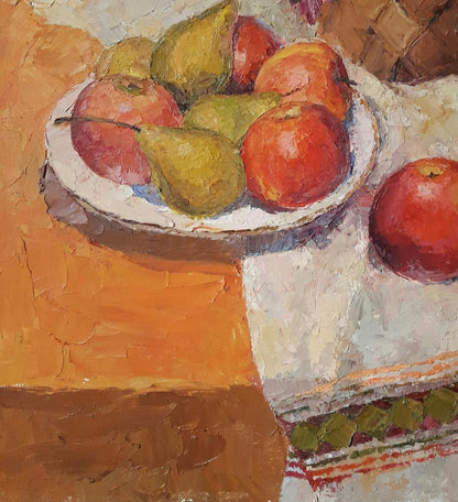 Oil painting Autumn still life