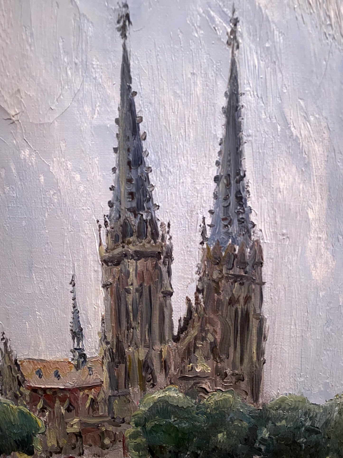 Oil painting St. Nicholas Church Vladimir Sadovoy