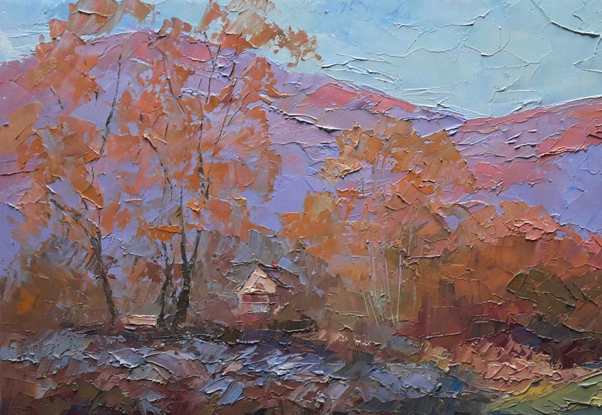 In the artwork, Serdyuk captures the changing tones of autumn