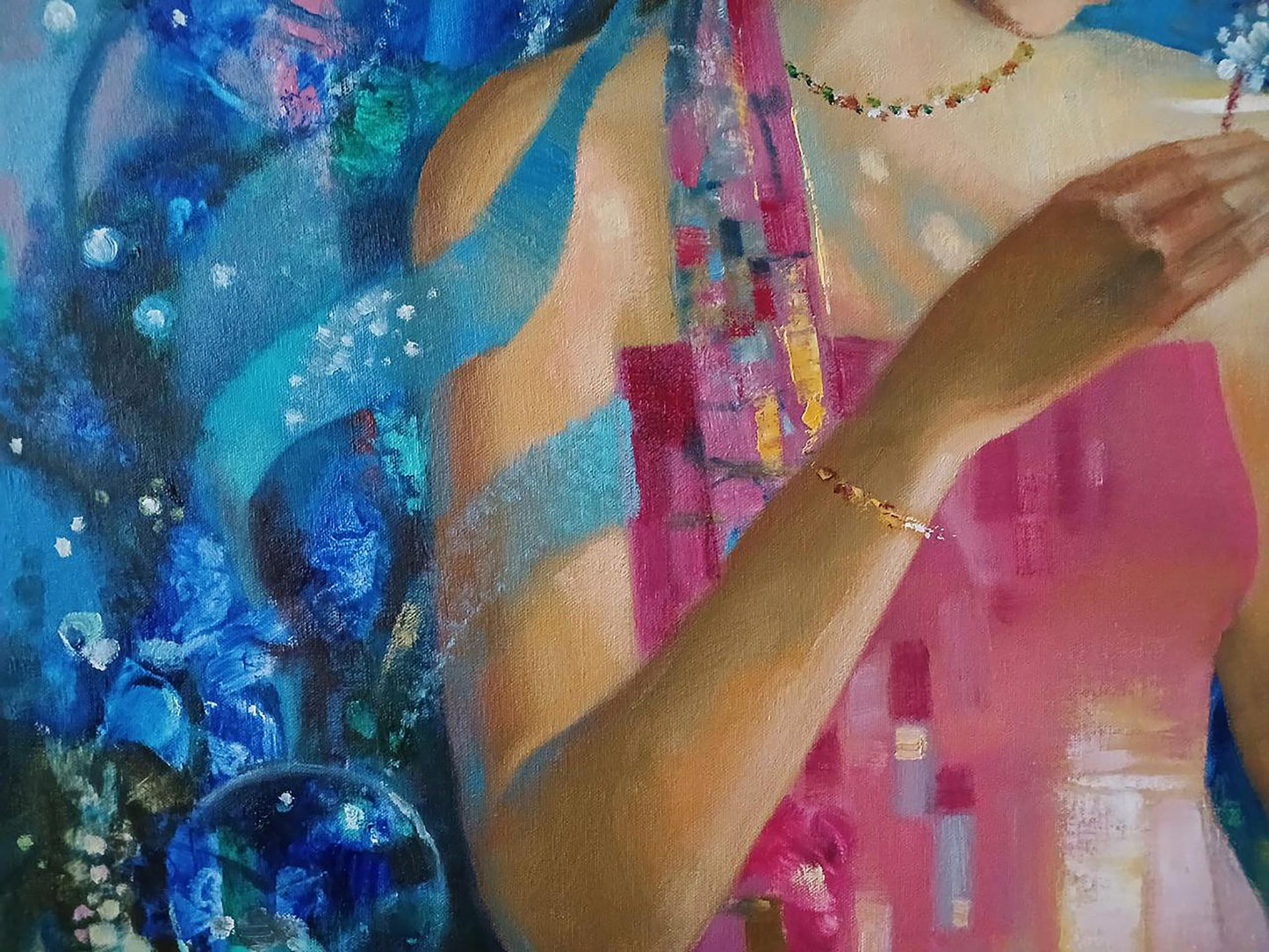 Abstract oil painting The Glow of the Moon Anatoly Tarabanov