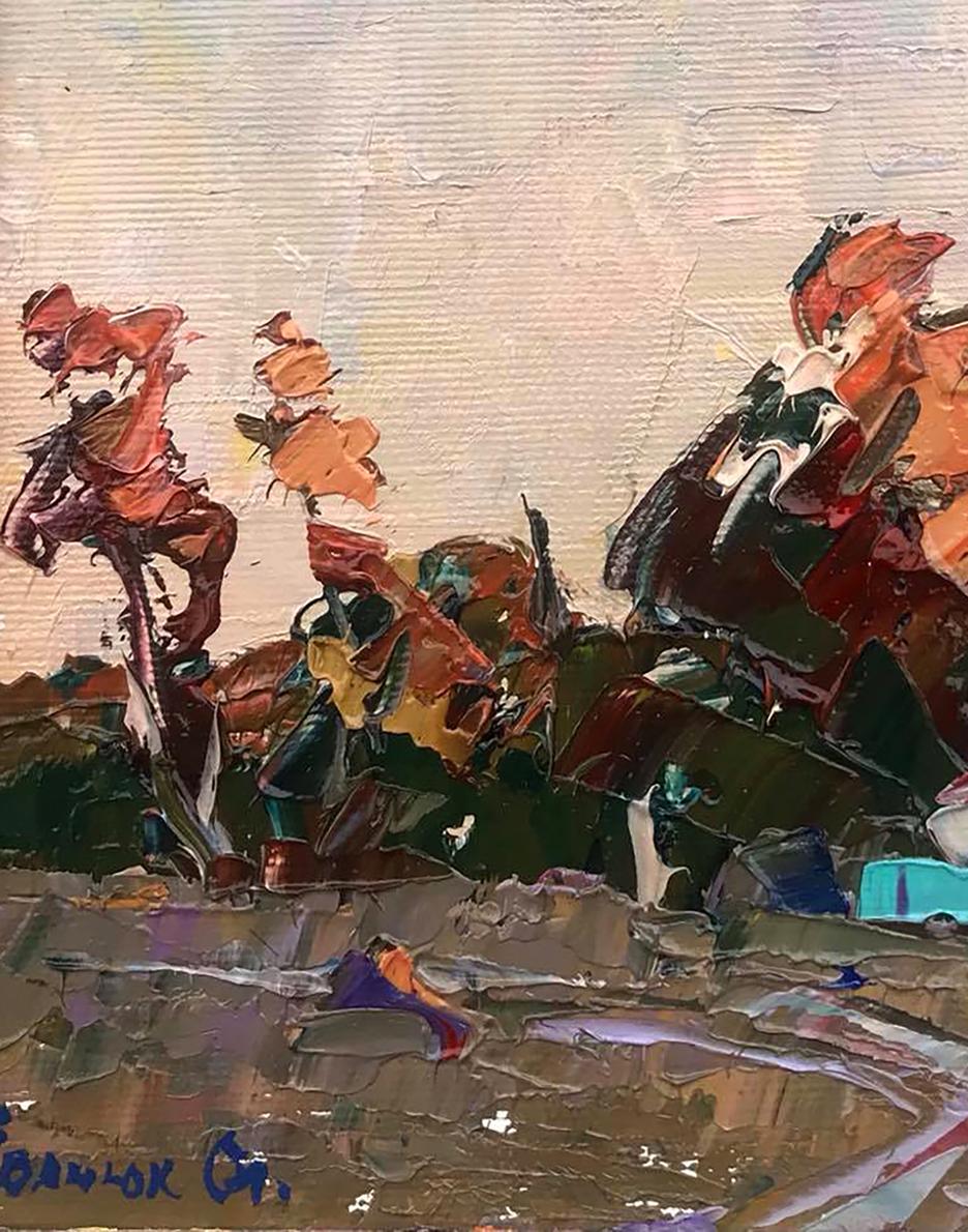 Oil painting Twilight Colors Over the Countryside Alex Ivanyuk