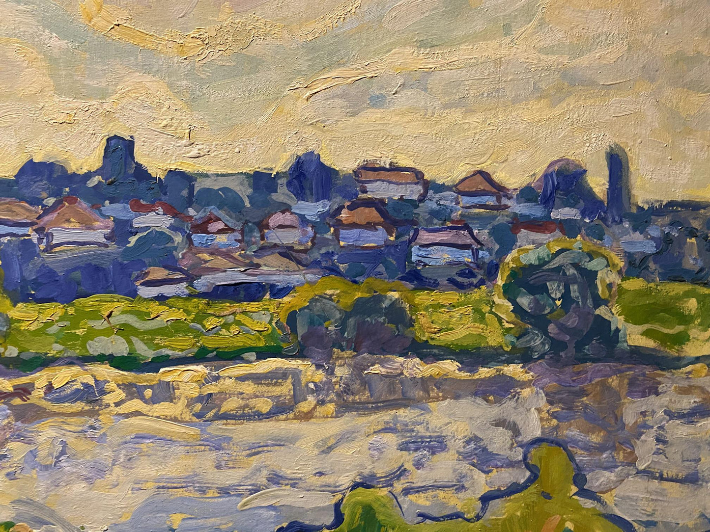 Oil painting Morning in the village Georgy Kolosovsky