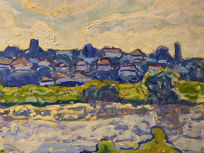 Oil painting Morning in the village Georgy Kolosovsky