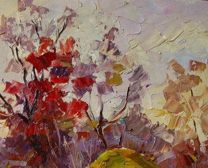 Oil painting Red bush Serdyuk Boris Petrovich