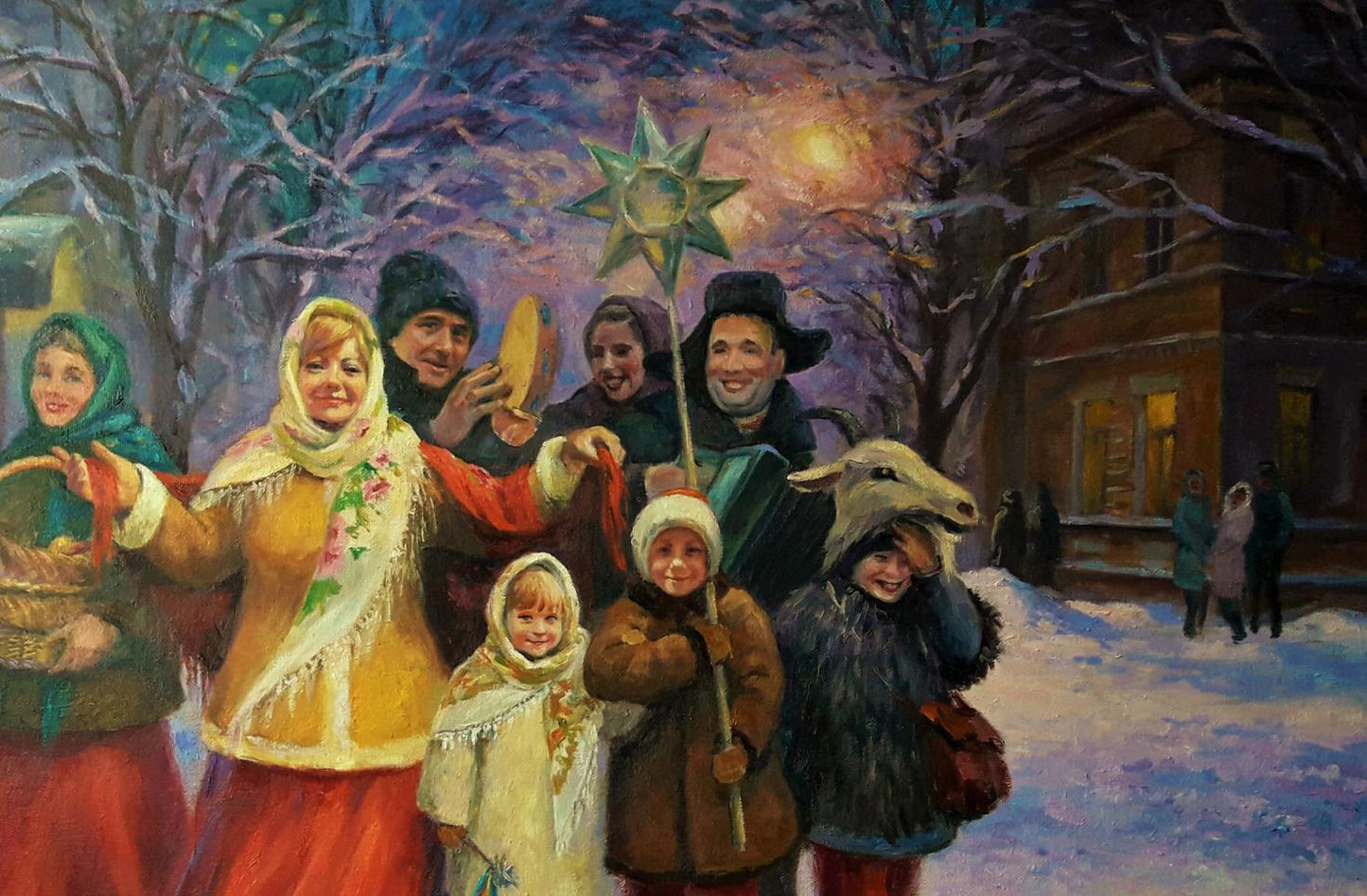 Oil painting Holy evening Serdyuk Boris Petrovich