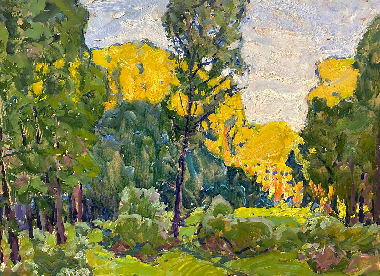 Oil painting Early autumn Kolosovsky Georgy Sergeevich