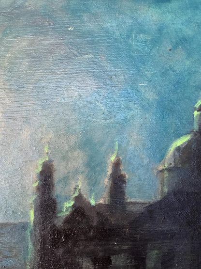 Oil painting Shining moon Valentina Simashchuk