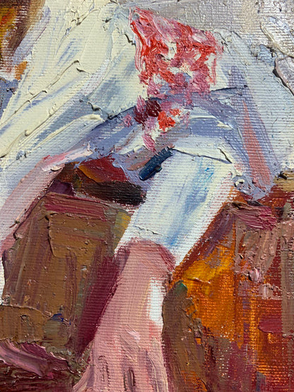 Experience "A Young Gypsy," an oil painting by Alexander Nikolaevich Cherednichenko