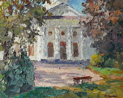Oil painting Baturin temple Serdyuk Boris Petrovich