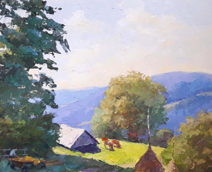 Oil painting Morning in the Carpathians Serdyuk Boris Petrovich