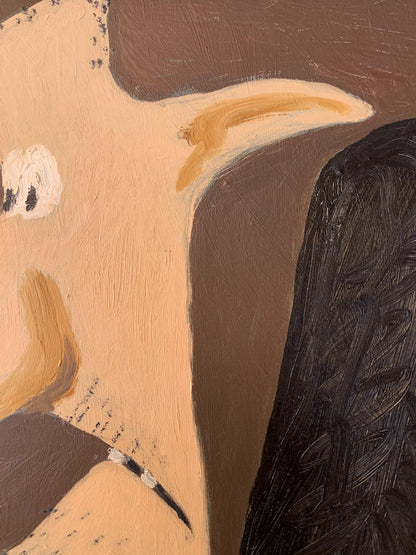 Oil painting Black suits you Oleksandr Gukalov