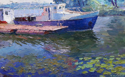 Oil painting Rescuers Serdyuk Boris Petrovich