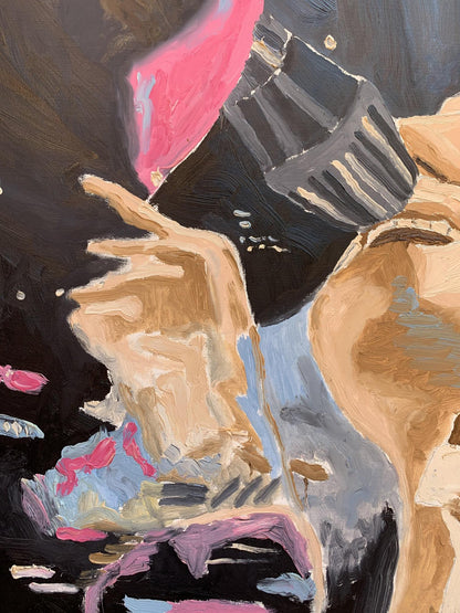 Oil painting Karaoke Oleksandr Gukalov