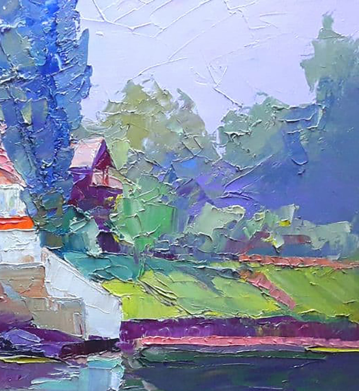 Oil painting White sailboat Serdyuk Boris Petrovich