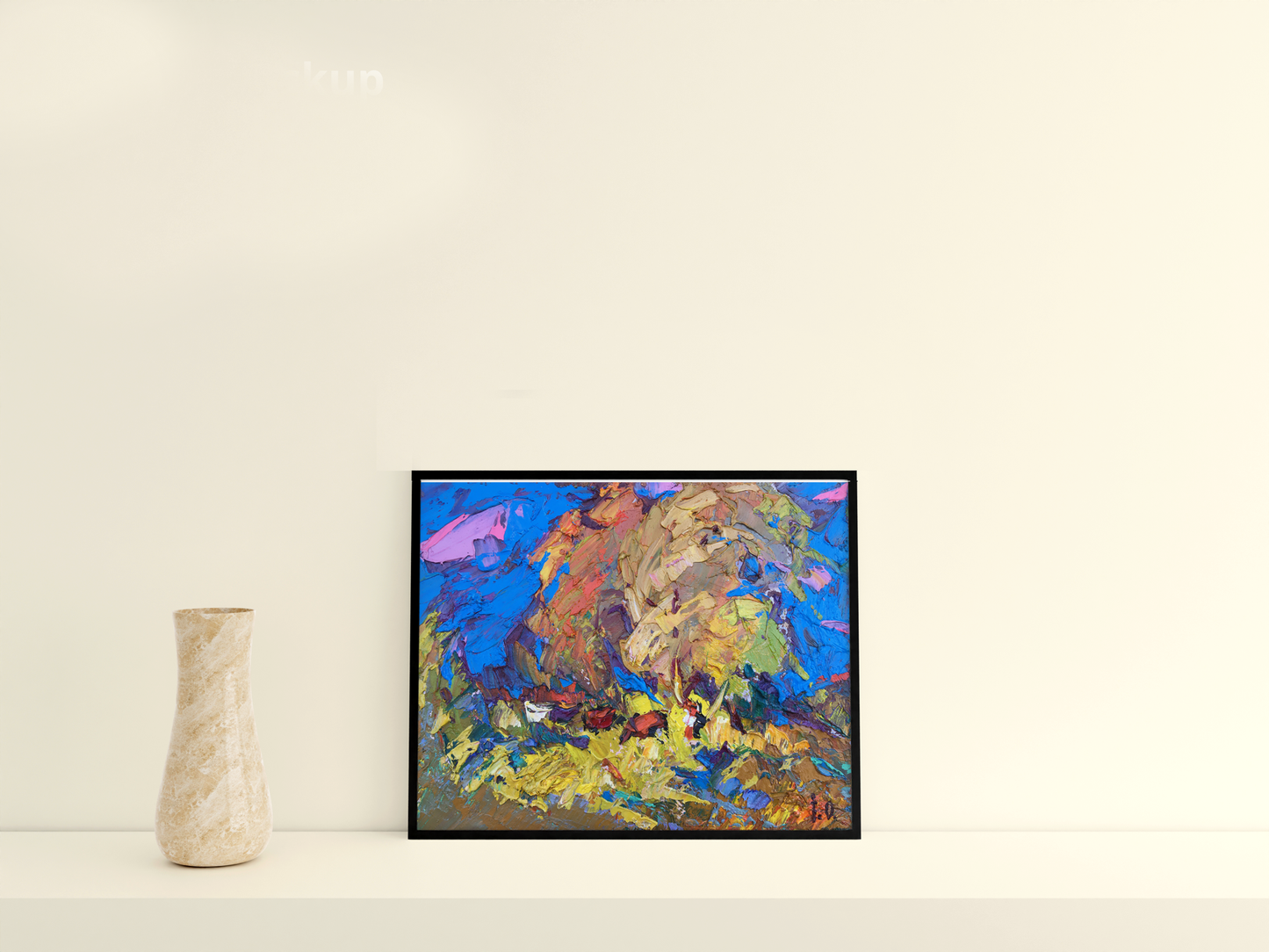 Oil painting Near the forest