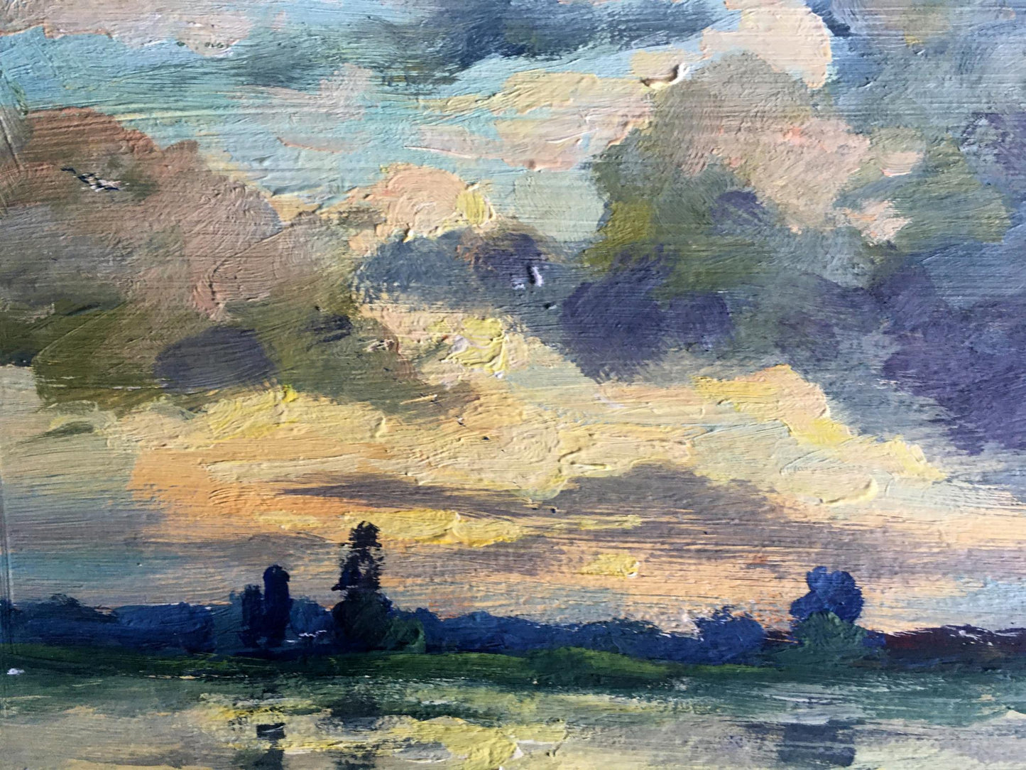 Oil painting Before the rain Svetlana Gramm
