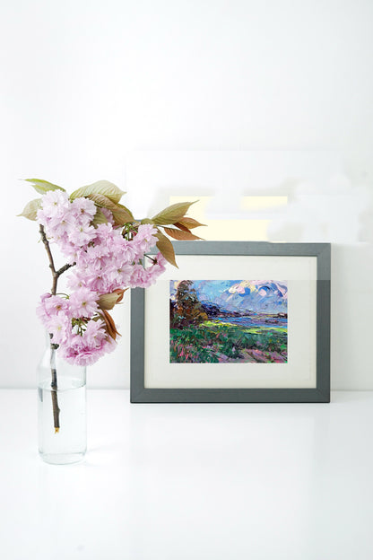 In oil, Alex Ivanyuk illustrates a day with strong winds