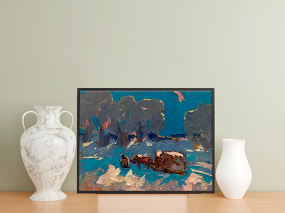 Village landscape Art 