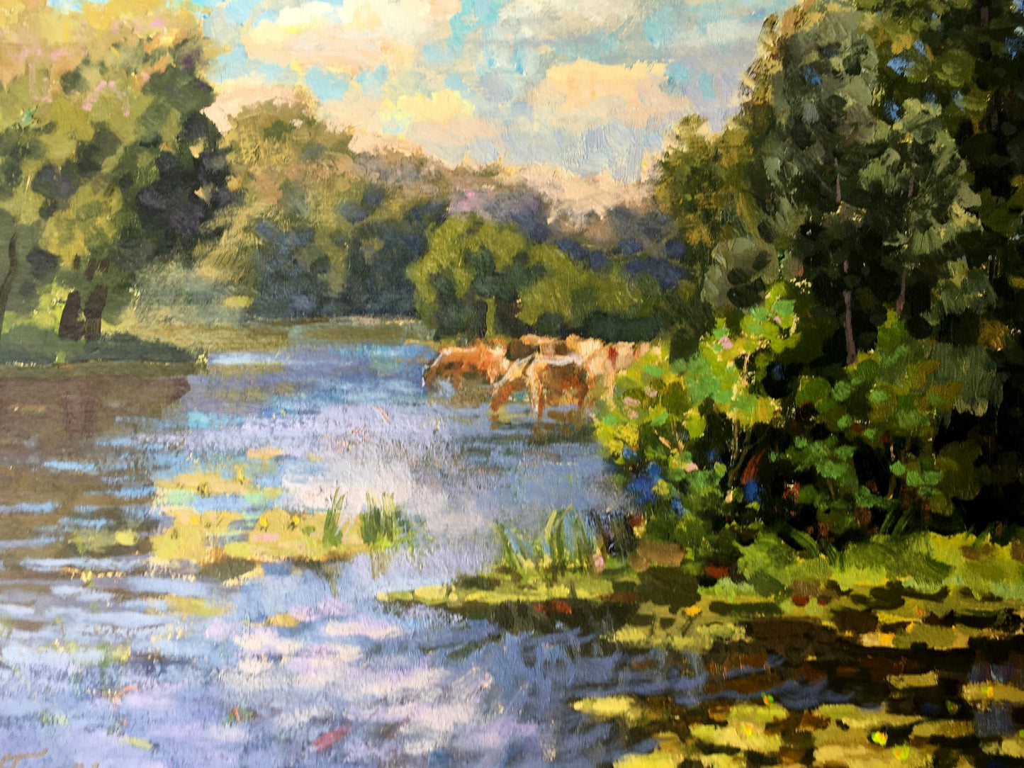 Oil painting Hot day Batrakov Vladimir Grigorievich
