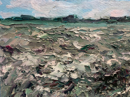 Oil painting Field Landscape 