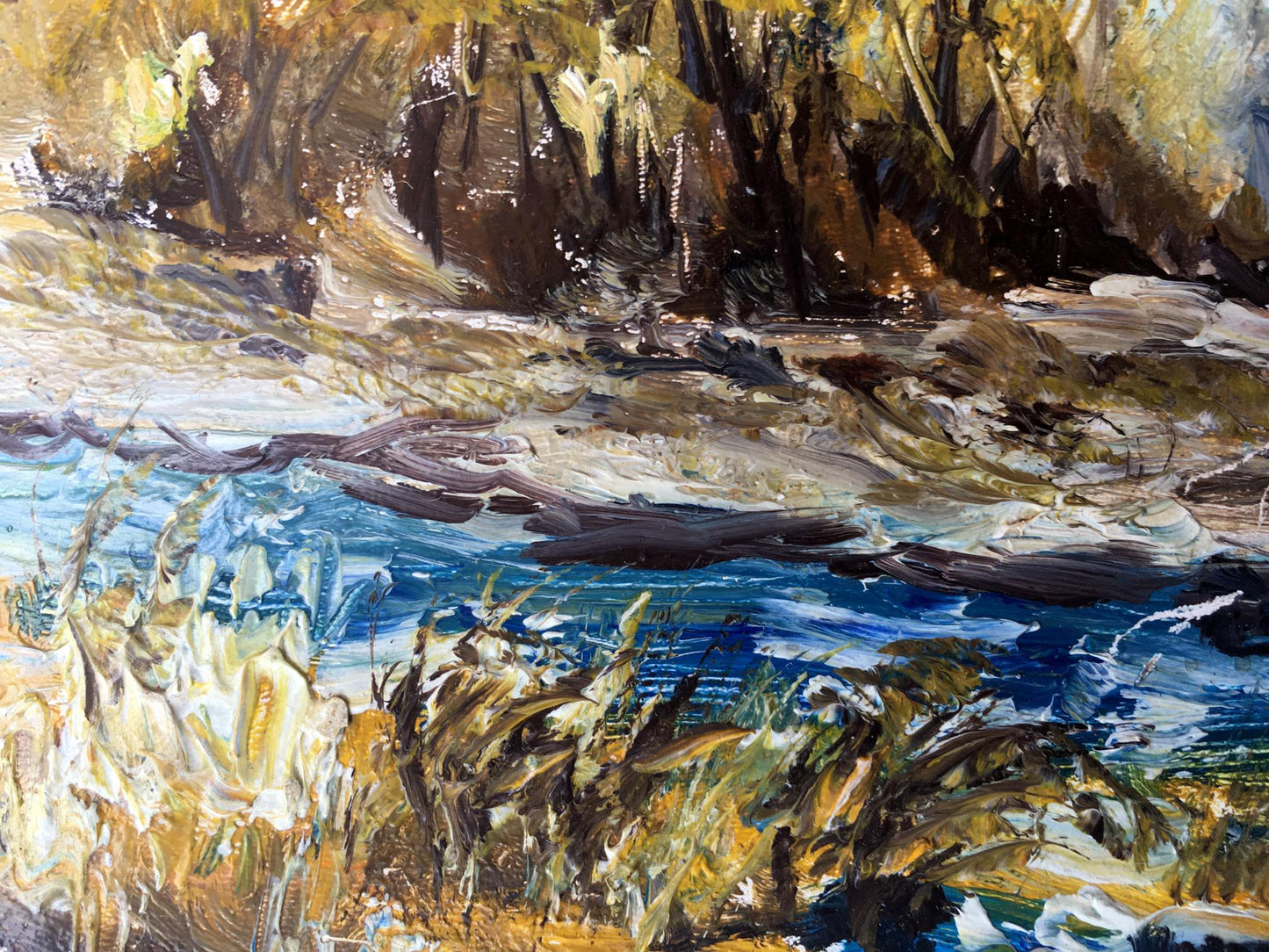 Oil painting Autumn days Unknown artist