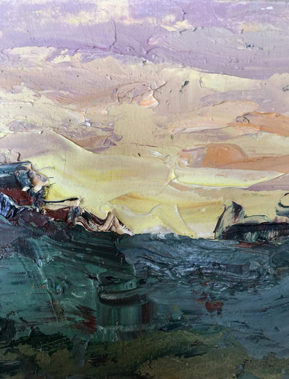 Evening rural landscape