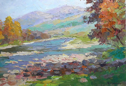 Oil painting Autumn Gold Serdyuk Boris Petrovich