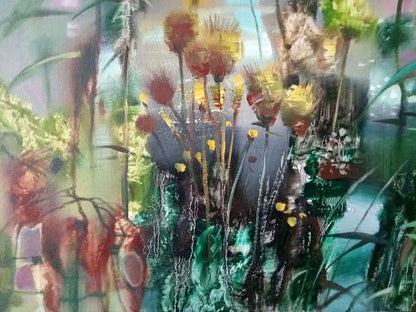 Anatoly Borisovich Tarabanov's abstract interpretation of an evening bouquet in oil