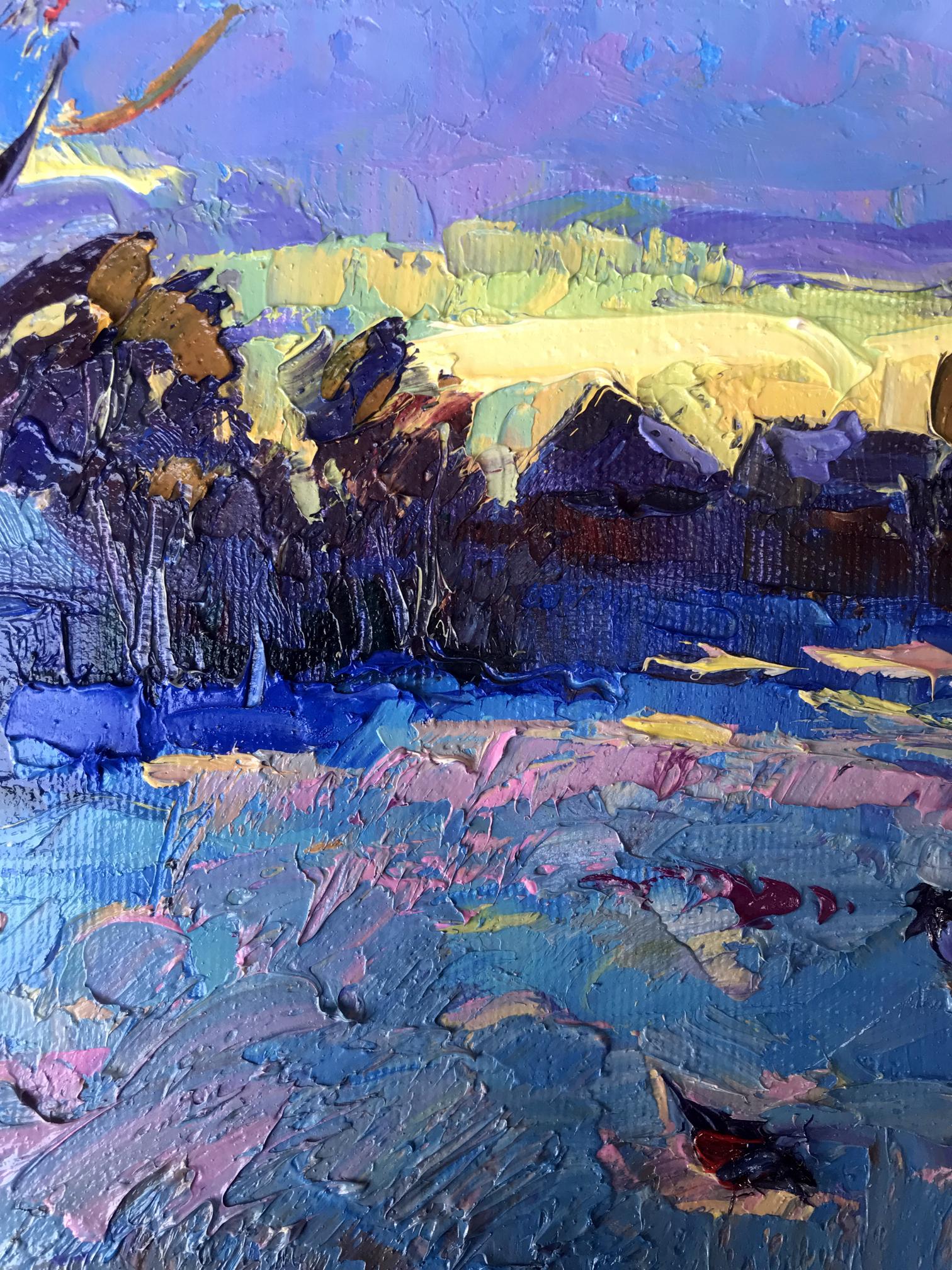 Village night  landscape 