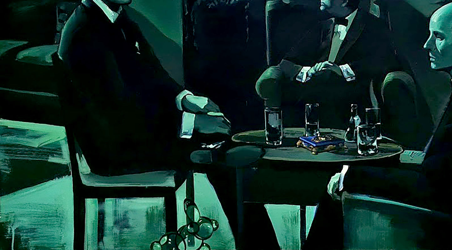 Blue Illusion: Igor Konovalov's Oil Rendering of the Mysterious Box