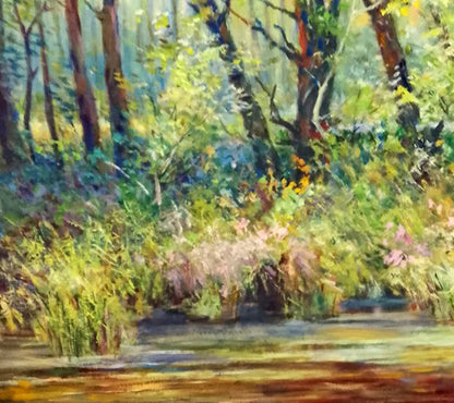 Oil painting Blooming forest Anatolii Duhnevich
