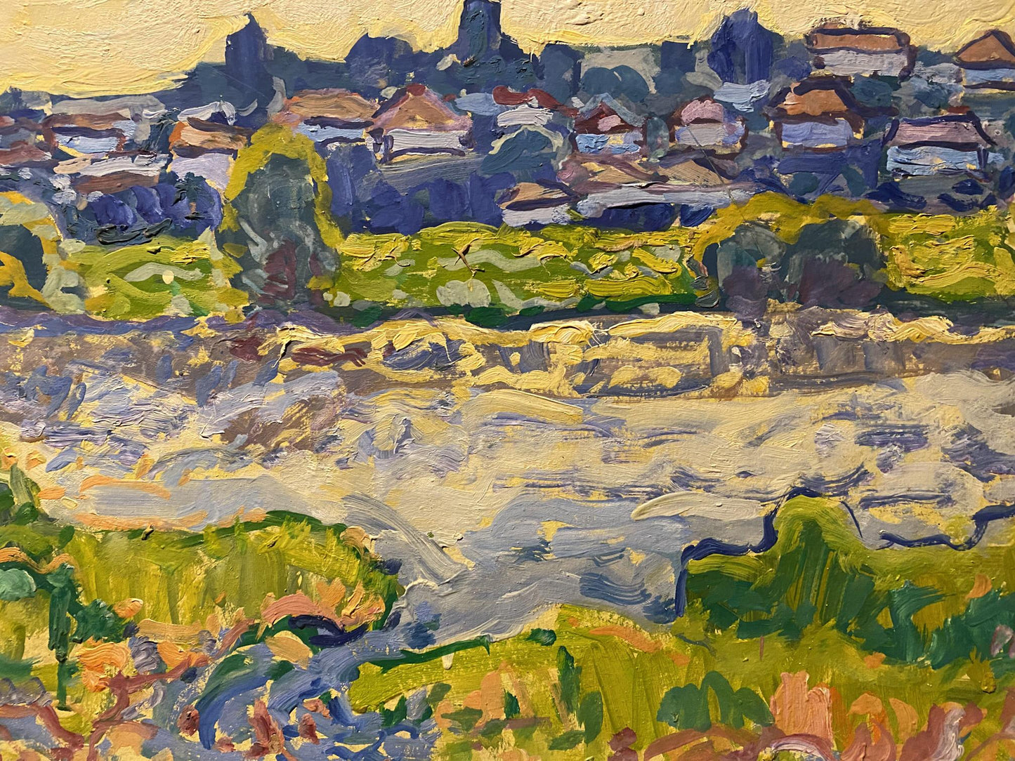 Oil painting Morning in the village Georgy Kolosovsky