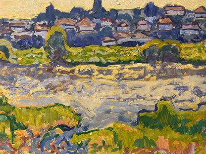 Oil painting Morning in the village Georgy Kolosovsky