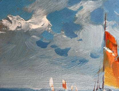 OIl painting On a journey by sea Yuriy Suprunchuk