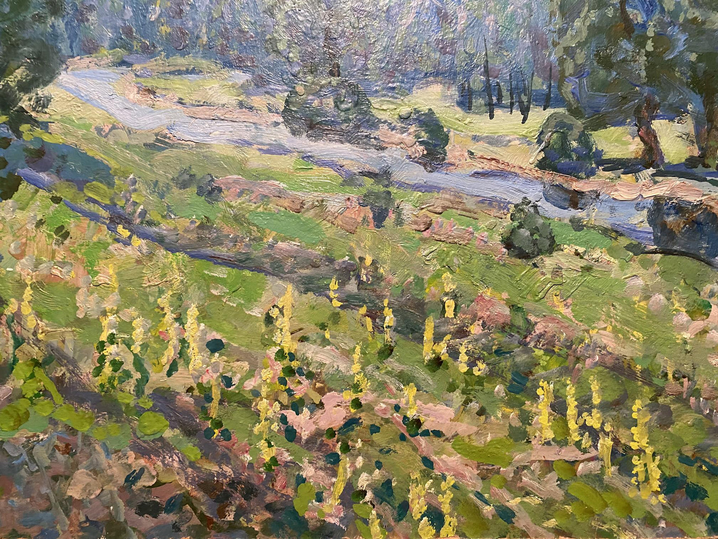 Oil painting Glade Georgy Kolosovsky
