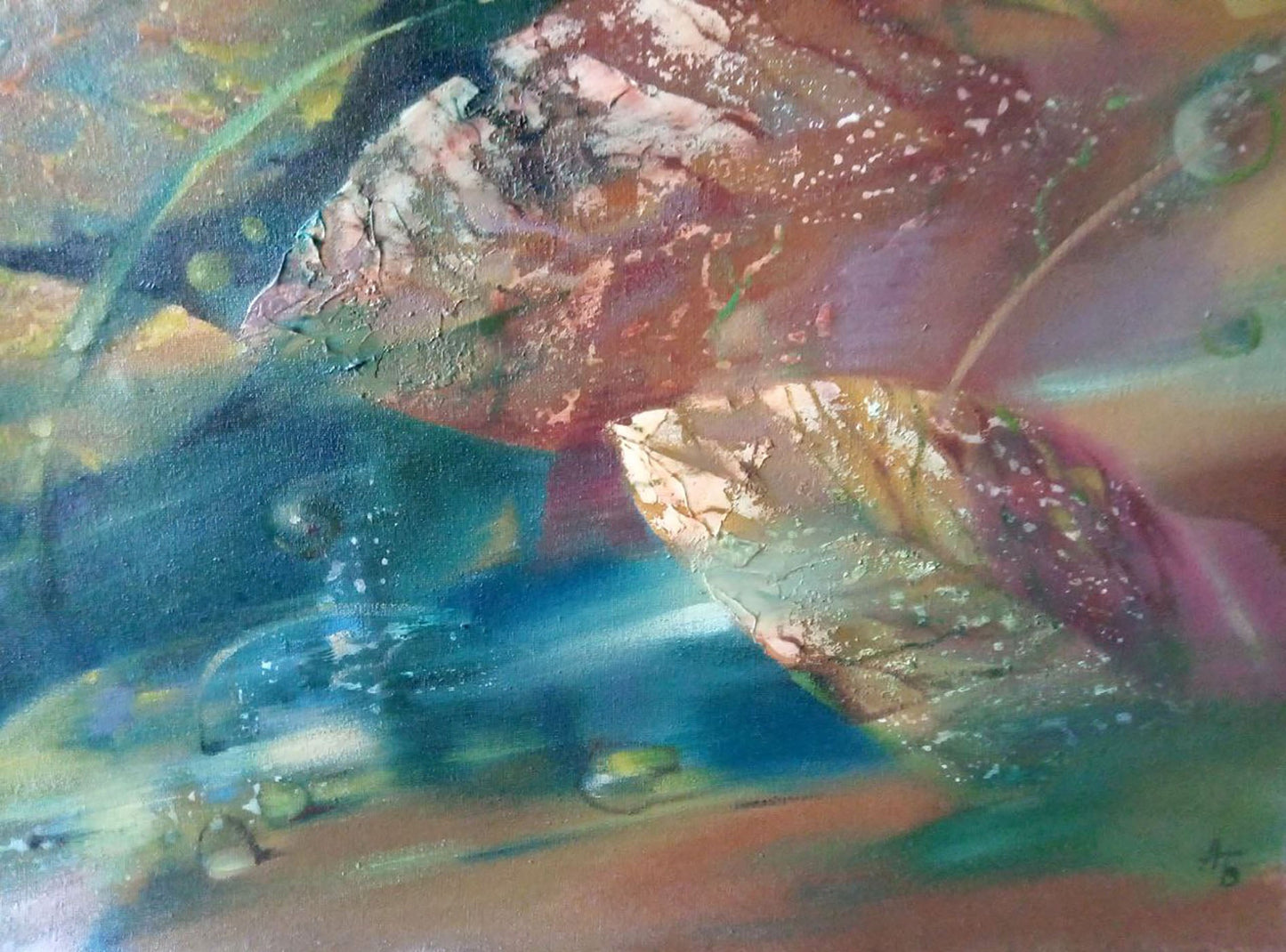 Oil painting Autumn leaves Anatoly Borisovich Tarabanov