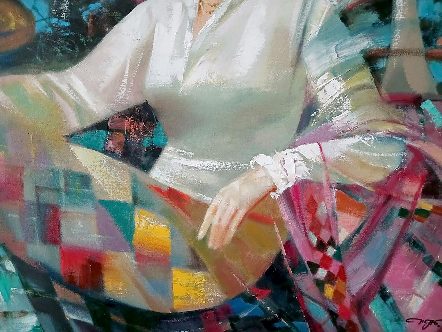 Abstract oil painting Queen Anatoly Tarabanov