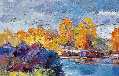 Oil painting Fishing Serdyuk Boris Petrovich №SERB 720
