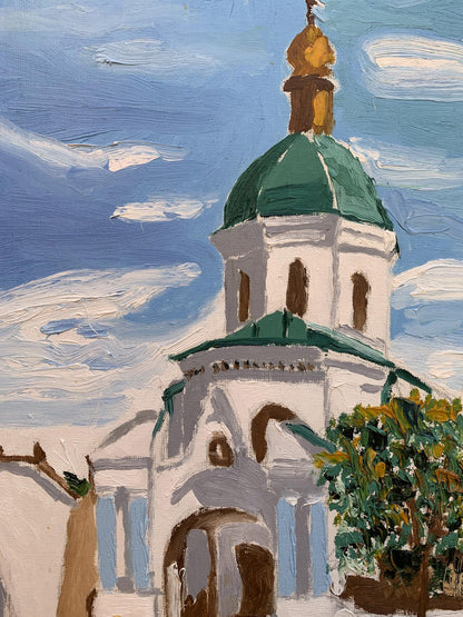Oil painting City Church Oleksandr Gukalov