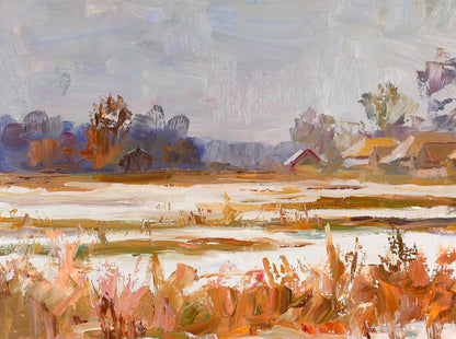 Oil painting Farmhouse Serdyuk Boris Petrovich