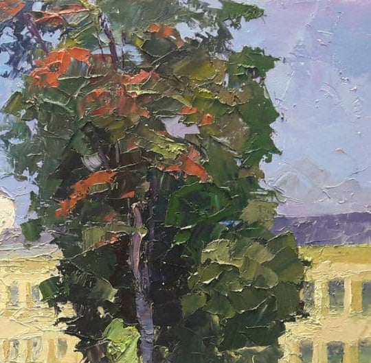 Oil painting Odessa. Fountain near the temple Serdyuk Boris Petrovich