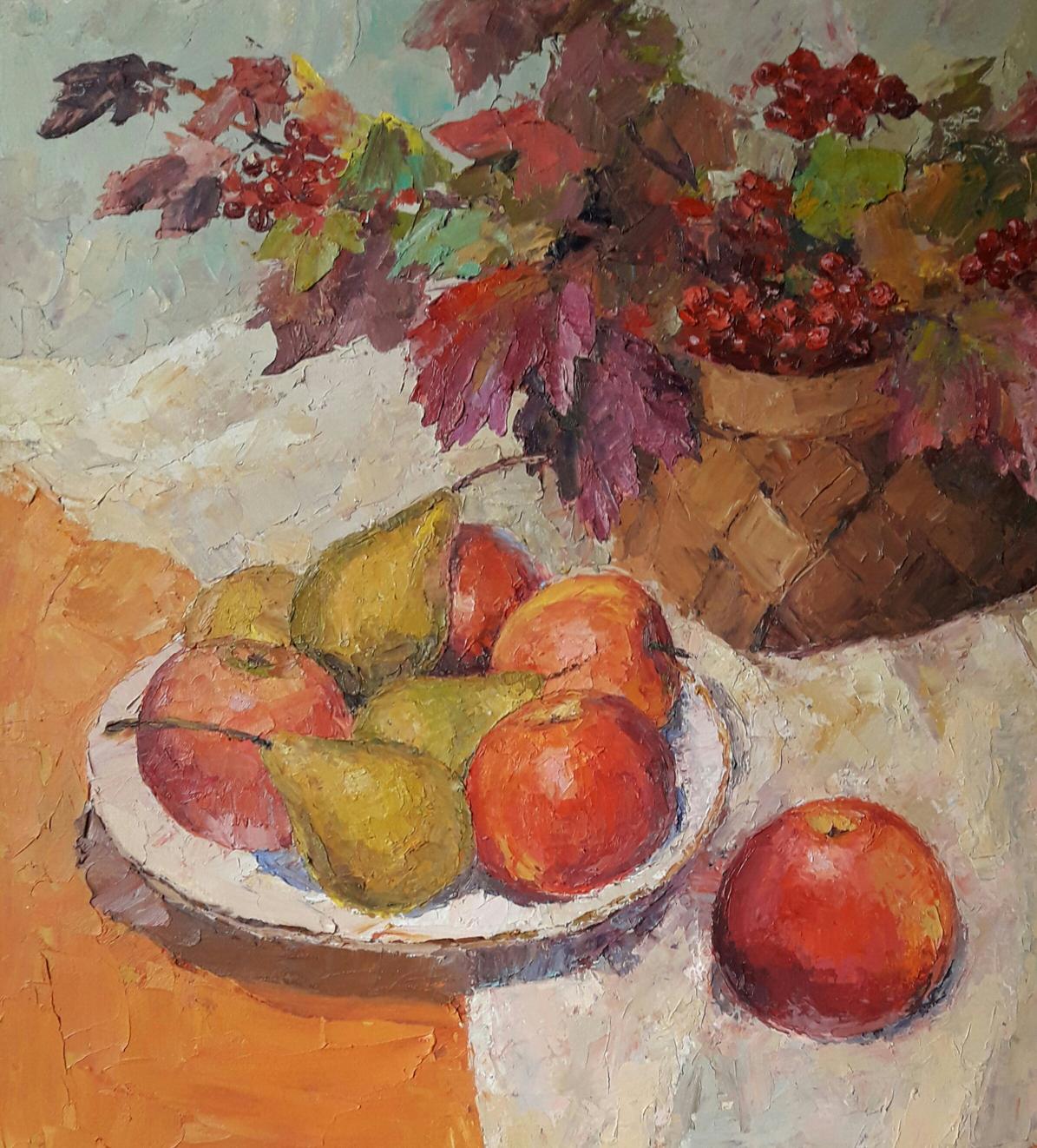 Oil painting Autumn still life