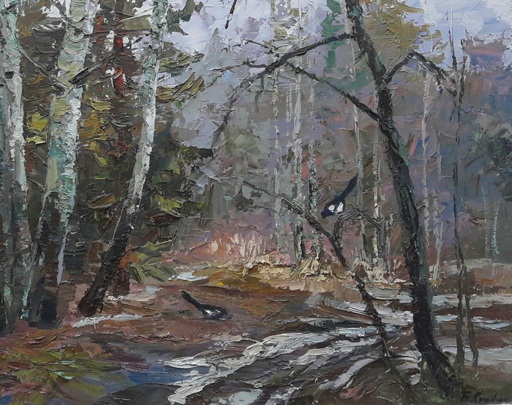Oil painting Magpie / Serdyuk Boris Petrovich