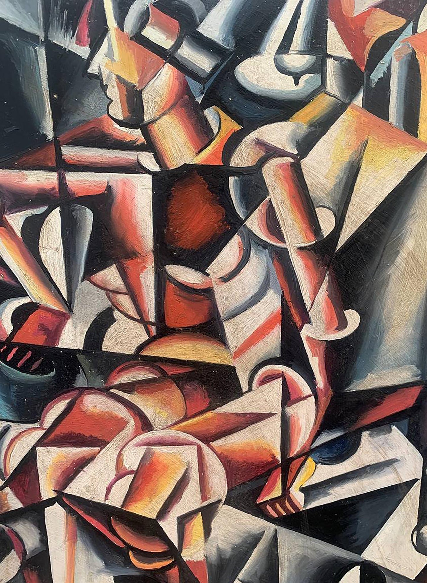 Abstract oil painting A look into the future V. Konotopsky