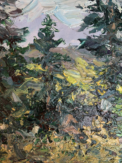 Oil painting A gloomy day Oleksiyander Cherednichenko