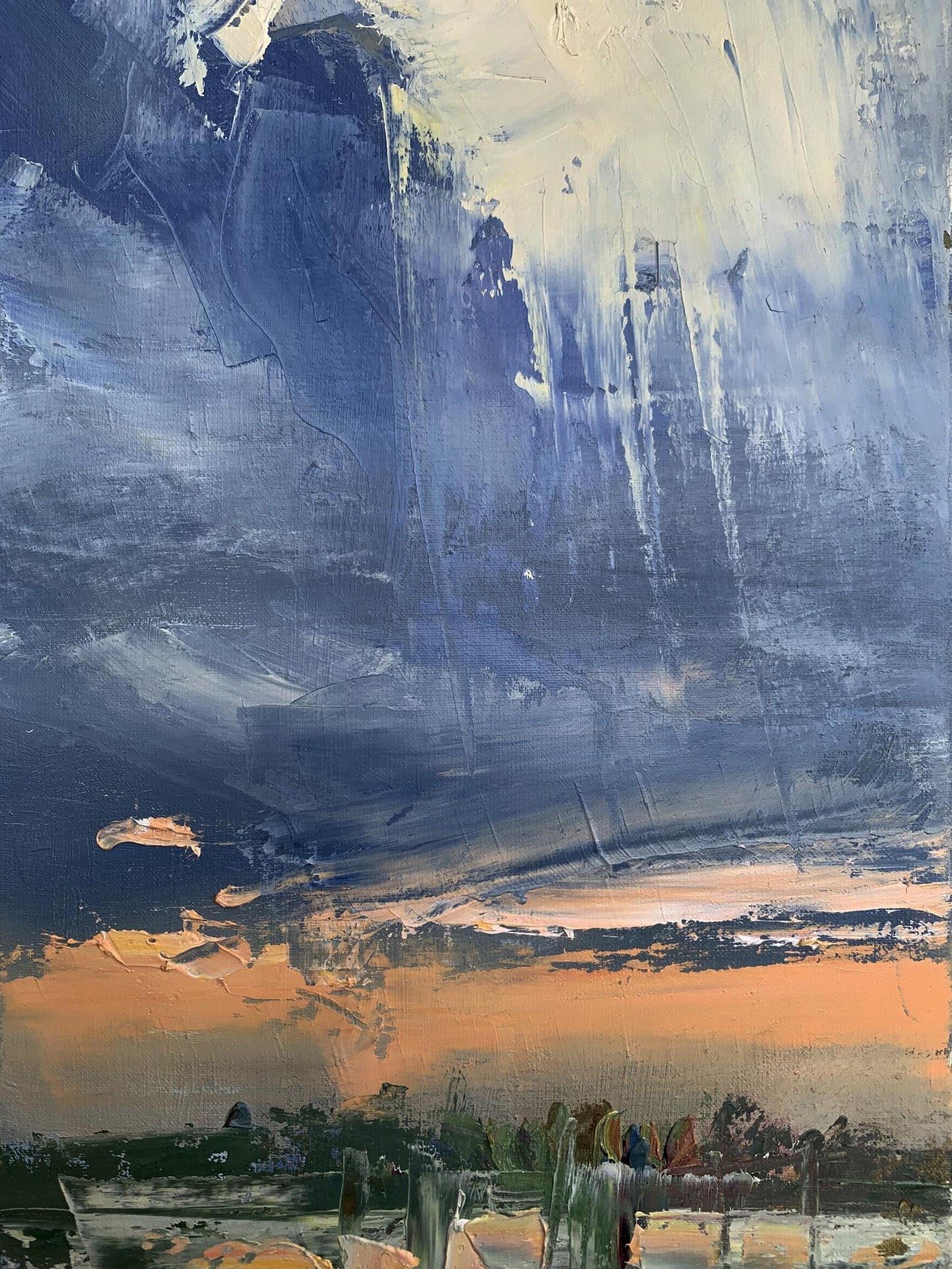 Oil painting After the rain Unknown artist